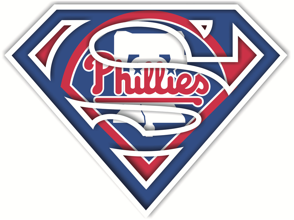 Philadelphia Phillies superman logos fabric transfer